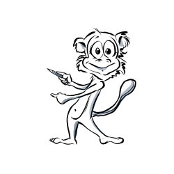 Erstelltes Maskottchen für Hurra, die Hose passt!